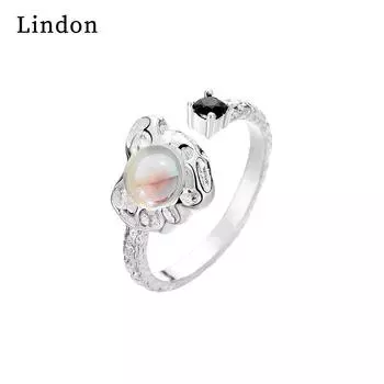 Классическое кольцо Lindon из медного сплава с цирконием, женские ювелирные изделия, свадебный подарок для вечеринки серебряный