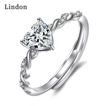 Классическое кольцо Lindon из медного сплава с цирконием, женские ювелирные изделия, свадебный подарок для вечеринки