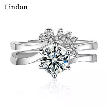 Классическое кольцо Lindon из медного сплава с цирконием, женские ювелирные изделия, свадебный подарок для вечеринки
