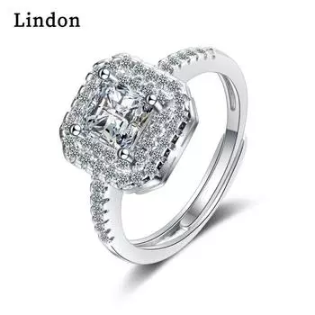 Классическое кольцо Lindon из медного сплава с цирконием, женские ювелирные изделия, свадебный подарок для вечеринки