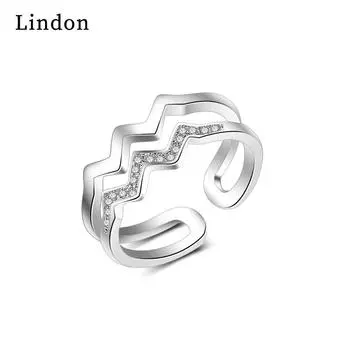 Классическое кольцо Lindon из медного сплава с цирконием, женские ювелирные изделия, свадебный подарок для вечеринки