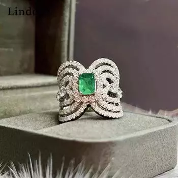 Классическое кольцо Lindon из медного сплава с цирконием, женские ювелирные изделия, свадебный подарок для вечеринки 6