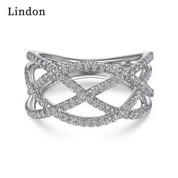 Классическое кольцо Lindon из медного сплава с цирконием, женские ювелирные изделия, свадебный подарок для вечеринки 6