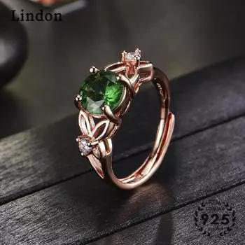 Классическое кольцо Lindon из медного сплава с цирконием, женские ювелирные изделия, свадебный подарок для вечеринки синий