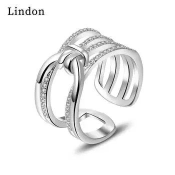 Классическое кольцо Lindon из медного сплава с цирконием, женские ювелирные изделия, свадебный подарок для вечеринки