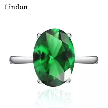 Классическое кольцо Lindon из медного сплава с цирконием, женские ювелирные изделия, свадебный подарок для вечеринки белый