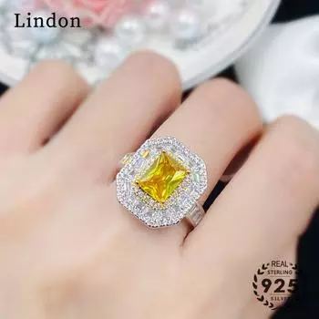 Классическое кольцо Lindon из медного сплава с цирконием, женские ювелирные изделия, свадебный подарок для вечеринки