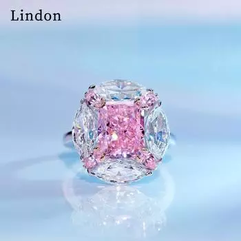 Классическое кольцо Lindon из медного сплава с цирконием, женские ювелирные изделия, свадебный подарок для вечеринки