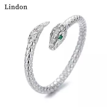 Классическое кольцо Lindon из медного сплава с цирконием, женские ювелирные изделия, свадебный подарок для вечеринки серебряный