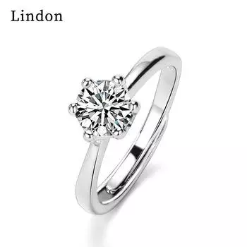 Классическое кольцо Lindon из медного сплава с цирконом, женские ювелирные изделия, свадебный подарок, вечеринка