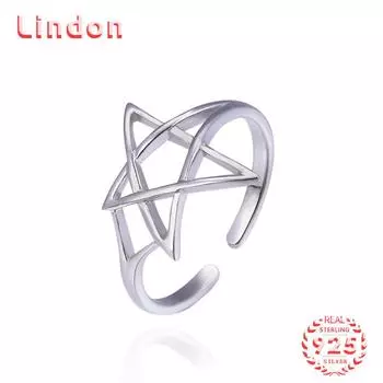 Классическое кольцо Lindon из стерлингового серебра 925 пробы с цирконом, женские ювелирные изделия, свадебный подарок для вечеринки серебряный