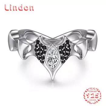 Классическое кольцо Lindon из стерлингового серебра 925 пробы с цирконом, женские украшения, свадебное обещание, подарок для вечеринки 5 серебряный