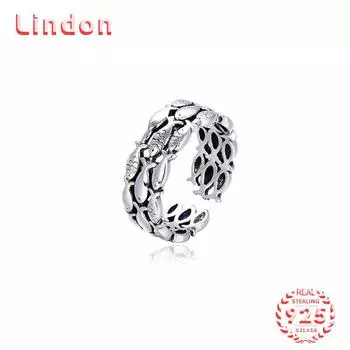 Классическое кольцо Lindon из стерлингового серебра 925 пробы с цирконом, женские ювелирные изделия, свадебный подарок для вечеринки серебряный