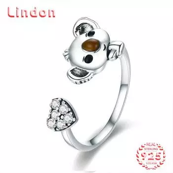 Классическое кольцо Lindon из стерлингового серебра 925 пробы с цирконом, женские ювелирные изделия, свадебный подарок для вечеринки серебряный