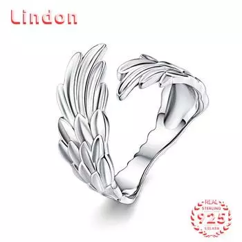 Классическое кольцо Lindon из стерлингового серебра 925 пробы с цирконом, женские ювелирные изделия, свадебный подарок для вечеринки серебряный