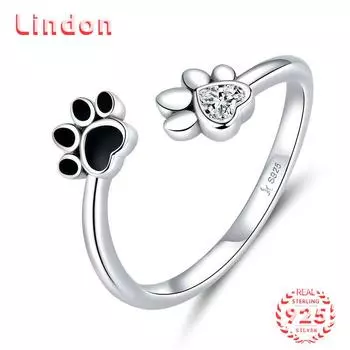 Классическое кольцо Lindon из стерлингового серебра 925 пробы с цирконом, женские ювелирные изделия, свадебный подарок для вечеринки серебряный