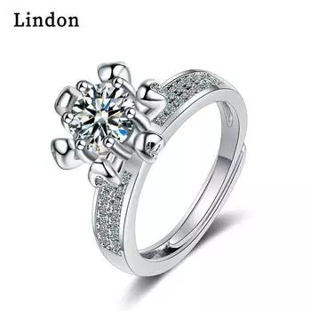 Классическое кольцо Lindon с цирконием, женские ювелирные изделия, свадебный подарок, вечеринка