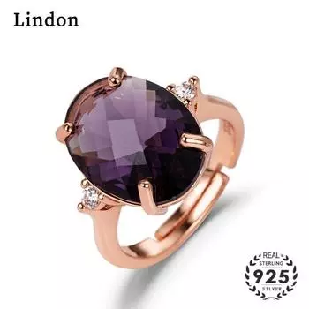 Классическое кольцо Lindon с цирконием, женские ювелирные изделия, свадебный подарок, вечеринка синий