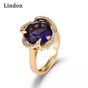 Классическое кольцо Lindon с цирконием, женские ювелирные изделия, свадебный подарок, вечеринка