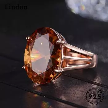 Классическое кольцо Lindon с цирконием, женские ювелирные изделия, свадебный подарок, вечеринка