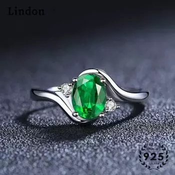 Классическое кольцо Lindon с цирконием, женские ювелирные изделия, свадебный подарок, вечеринка красный