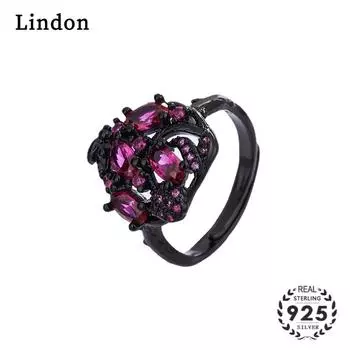 Классическое кольцо Lindon с медным цирконием, женские ювелирные изделия, свадебный подарок для вечеринки