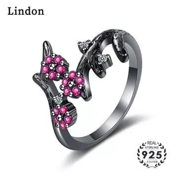 Классическое кольцо Lindon с медным цирконием, женские ювелирные изделия, свадебный подарок для вечеринки