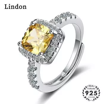 Классическое кольцо Lindon с медным цирконием, женские ювелирные изделия, свадебный подарок для вечеринки белый