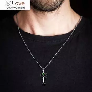 Классическое креативное модное ожерелье с подвеской в виде креста, повседневные мужские аксессуары, подарки на день рождения, подарки на годовщину 50cm