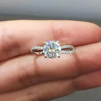 Классическое круглое циркониевое кольцо, Аксессуары для помолвки и свадьбы, Стильное кольцо с микро-инкрустацией 6