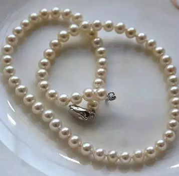 Классическое круглое ожерелье из белого жемчуга Южного моря диаметром 9-10 мм 18 дюймов