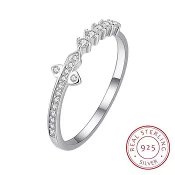 Классическое линейное круглое кольцо с крестом и Т-образной линией для пар с бриллиантами для женщин, оригинальное геометрическое кольцо из стерлингового серебра, рождественский подарок, ювелирные изделия 6 белый