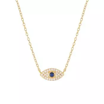 Классическое ожерелье из стерлингового серебра 925 пробы с синим бриллиантом «Глаз ветра», кулон «Глаз дьявола», ожерелье на ключицу 925 Silver золотой
