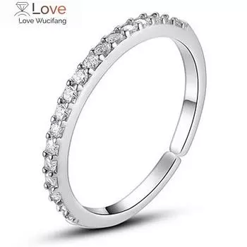 Классическое парное кольцо, простое и универсальное, однорядное циркониевое кольцо, модное циркониевое кольцо, браслет