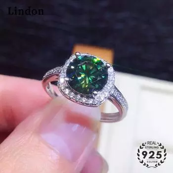 Классическое посеребренное кольцо Lindon с цирконом, женские ювелирные изделия, подарок на свадьбу и вечеринку