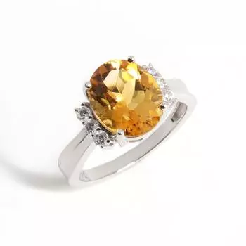 Классическое роскошное кольцо с натуральным цитрином овальной формы 9*11 мм, элегантные женские украшения из серебра 925 пробы, подарки на день рождения, годовщину и банкет US RING SIZE:7# жёлтый