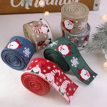 Классическое рождественское плетение из лент Упаковка рождественской елки Лента Фестивальная атмосфера style 5