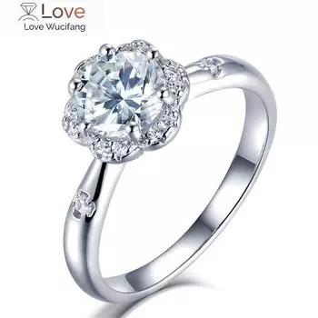 Классическое ювелирное кольцо из стерлингового серебра 925 пробы с уникальным цветочным камнем для женщин, подарочные украшения для вечеринки, оптовая продажа 9 серебряный