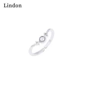 Классическое женское кольцо Lindon из медного сплава с цирконием, женские ювелирные изделия, свадебный подарок для вечеринки серебряный