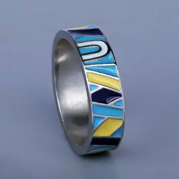 Классическое женское кольцо, простое кольцо, необычное ювелирное изделие ручной работы с эмалью, модное свадебное кольцо, ювелирное изделие для вечеринки 6 синий