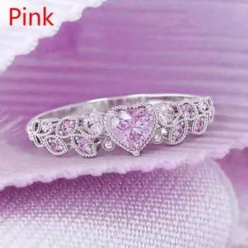 Классическое женское кольцо в форме сердца с любовью, милый нежный новый дизайн, темпераментные повседневные вечерние кольца для женщин, ювелирные аксессуары 10
