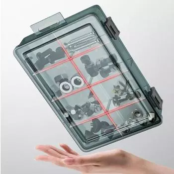 Классификация Пластиковый ящик для инструментов Ударопрочный полипропиленовый утолщенный сетчатый ящик Сверло 0 grid