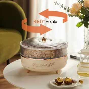 Классификация Прозрачный полезный 5 сеток с крышкой Поднос для хранения фруктовых конфет Фестиваль Семейный сбор Аксессуары для вечеринок Закуска Блюдо