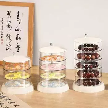 Классификация ювелирных изделий Хранение вращающаяся пылезащитная шкатулка для драгоценностей дисплей для браслета дисплей для часов прозрачная шкатулка для драгоценностей культурный