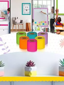 Классная доска для школьных принадлежностей Наклейки для оформления границ рекламный щит своими руками Креативные офисные принадлежности жёлтый