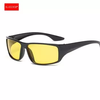 KLASSNUM Classic Night Vision Glasses Men Anti-Glare Yellow Lens Sunglasses Women Night Driving Glasses UV400 2025 New In as picture жёлтый