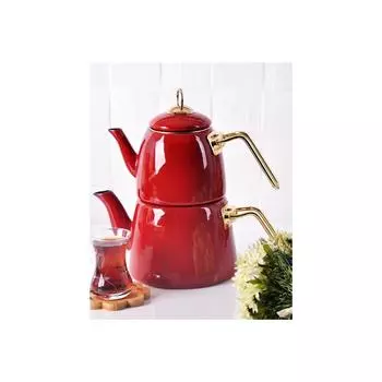 Классный чайник с эмалью