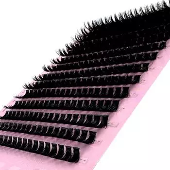 Кластерное наращивание ресниц 160/266 пучков 50D/60D/80D натуральный стиль отдельные ресницы пучки ресниц ручной работы 3D норковые ресницы 12mm