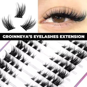 Кластерные ресницы Кошачьи ресницы Натуральное наращивание ресниц Объем Отдельные ресницы Смешанный лоток Искусственные норковые ресницы