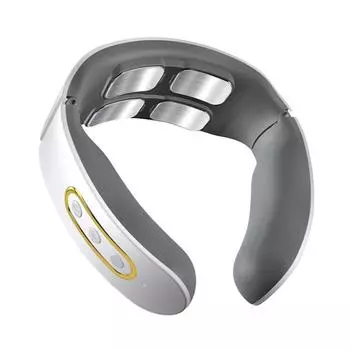 KLASVSA 3D умный электрический массажер для шеи и плеч, импульсный шейный позвонок, физиотерапевтический массаж, облегчение боли белый